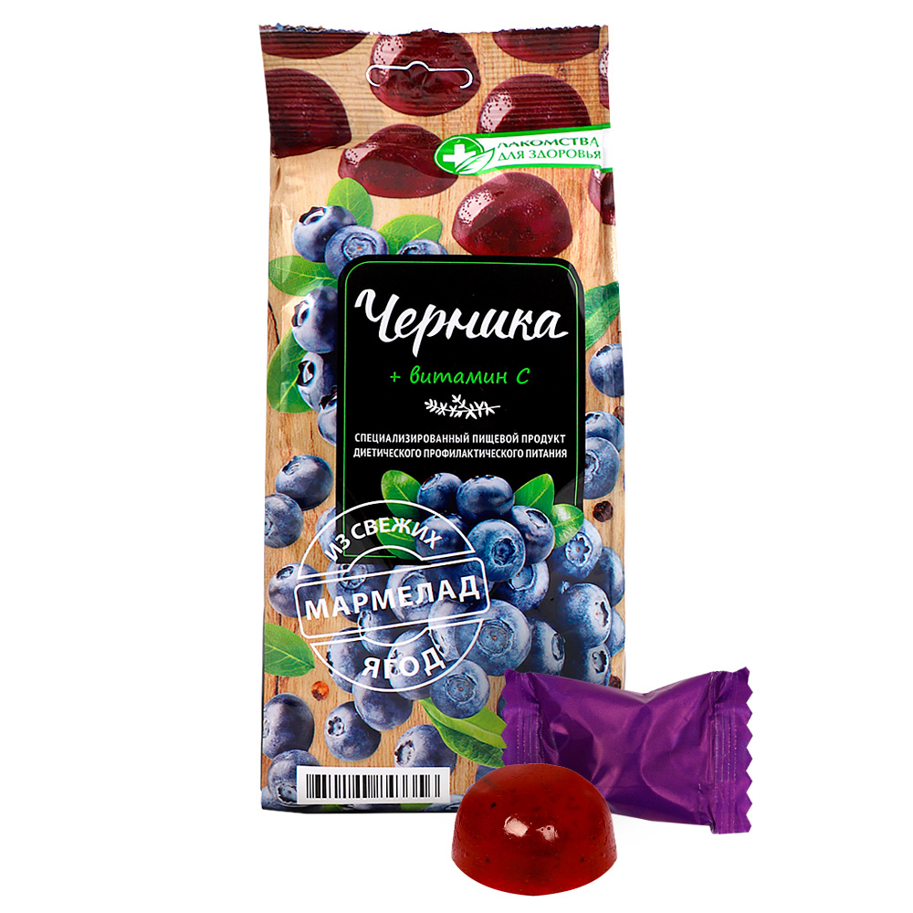 Мармелад желейный с черникой