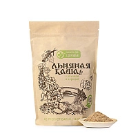 Каша льняная с яблоком и корицей